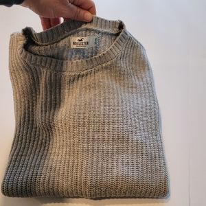 Hollister California sweater, women's sz X small. Color is light gray.